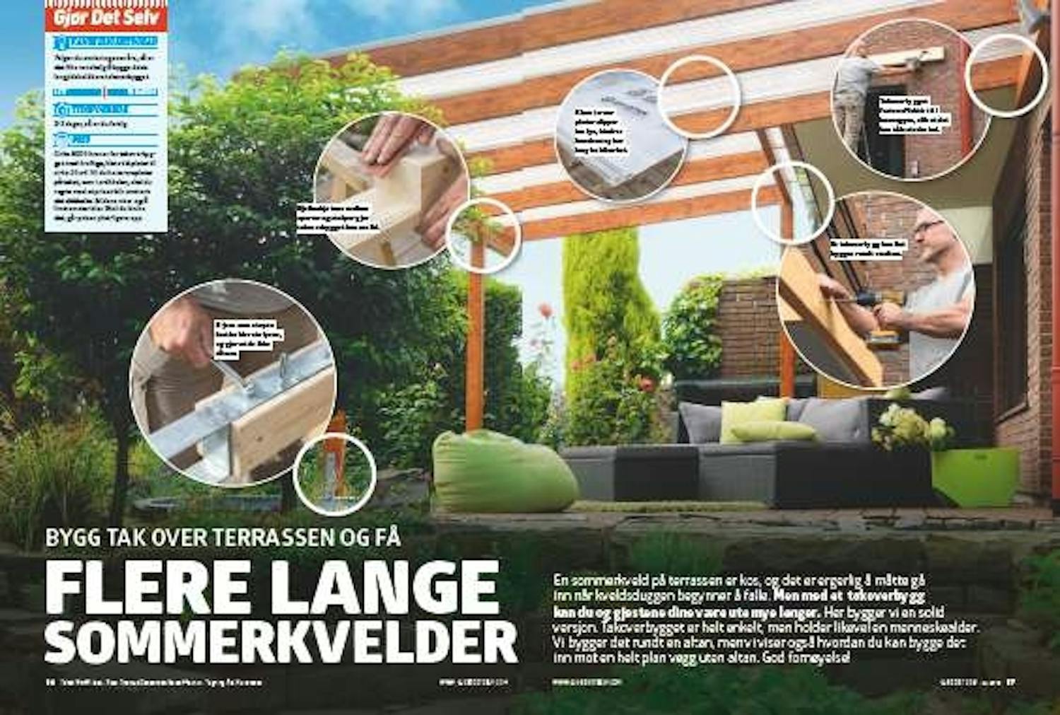 Slik bygger du overbygg på terrassen Slik bygger du overbygg på terrassen